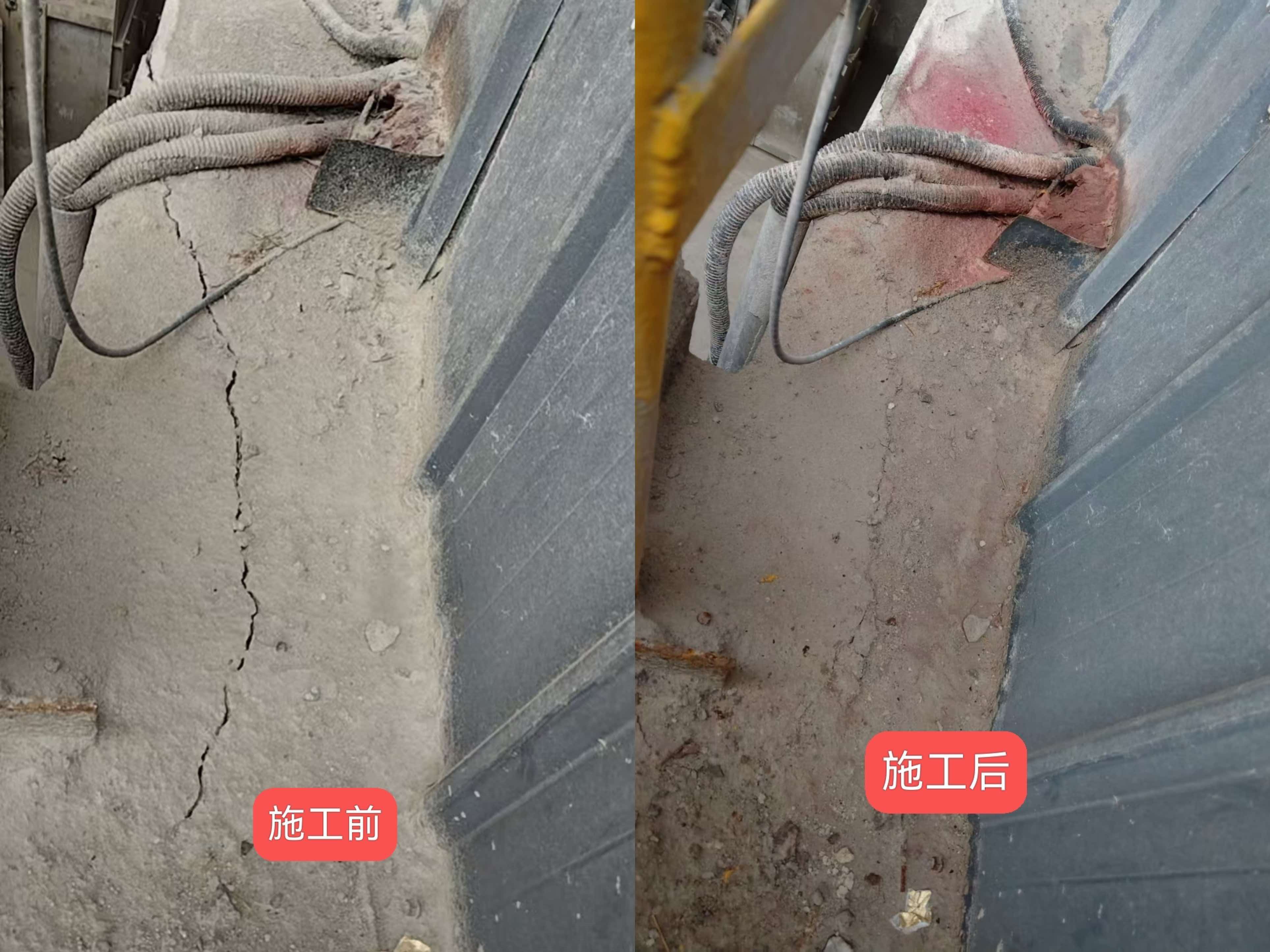 料仓施工前后对比图 料仓施工前后对比图